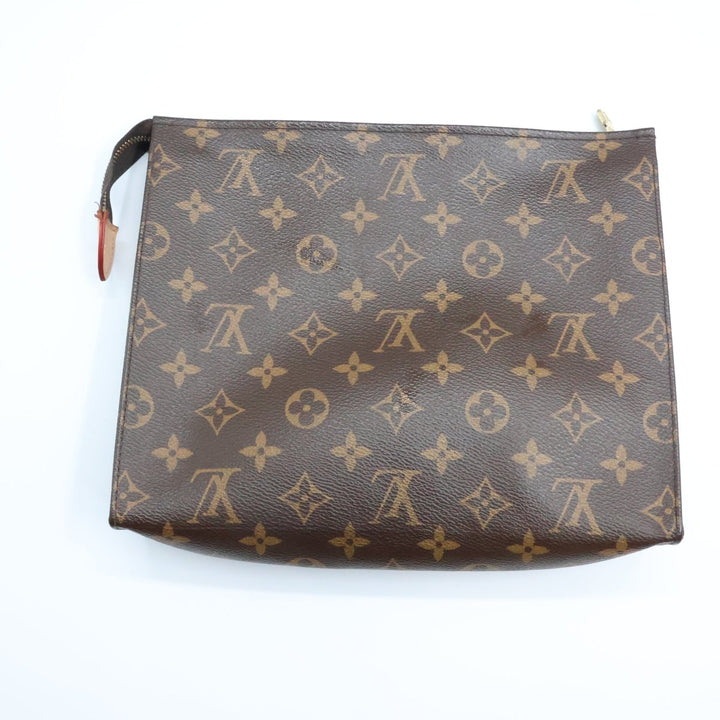 Louis Vuitton Brown Monogram Toiletry Pouch 26 Bag - Lux Central