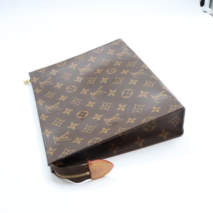 Louis Vuitton Brown Monogram Toiletry Pouch 26 Bag - Lux Central