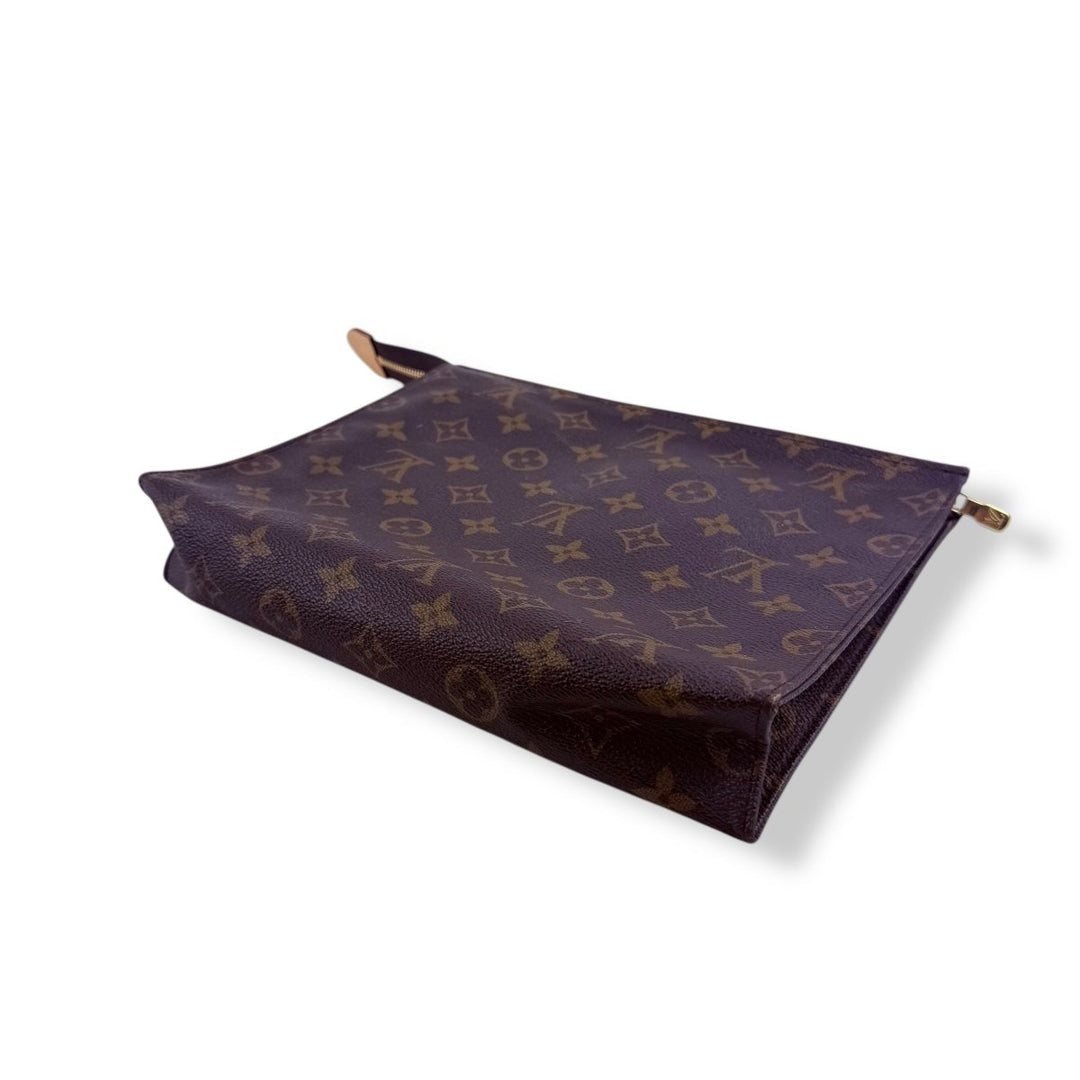 Louis Vuitton Brown Monogram Toiletry Pouch 26 Bag - Lux Central