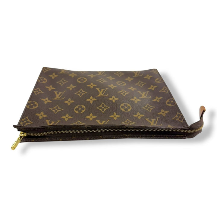 Louis Vuitton Brown Monogram Toiletry Pouch 26 Bag - Lux Central