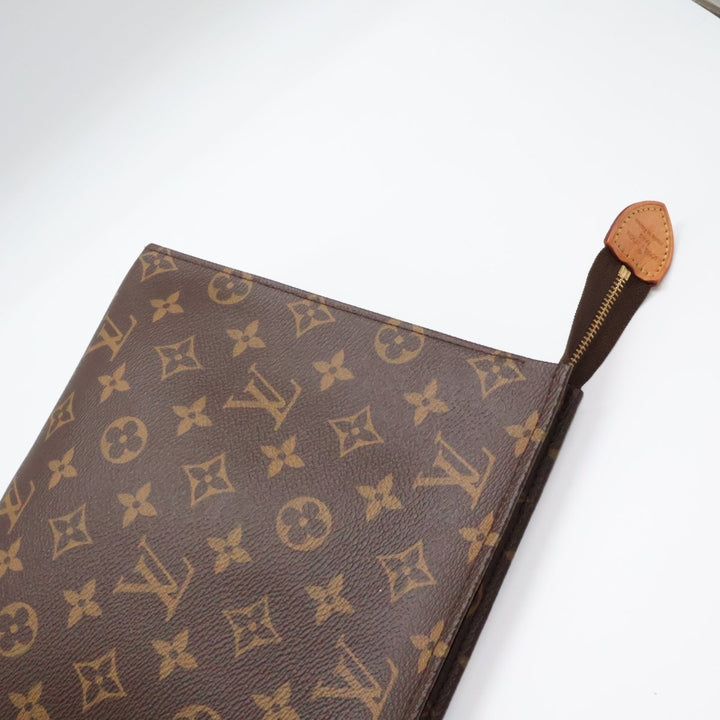 Louis Vuitton Brown Monogram Toiletry Pouch 26 Bag - Lux Central