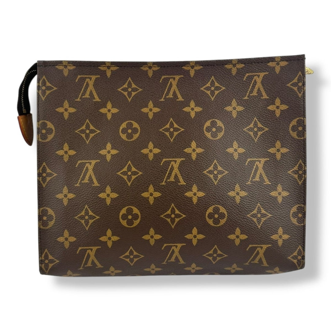 Louis Vuitton Brown Monogram Toiletry Pouch 26 Bag - Lux Central