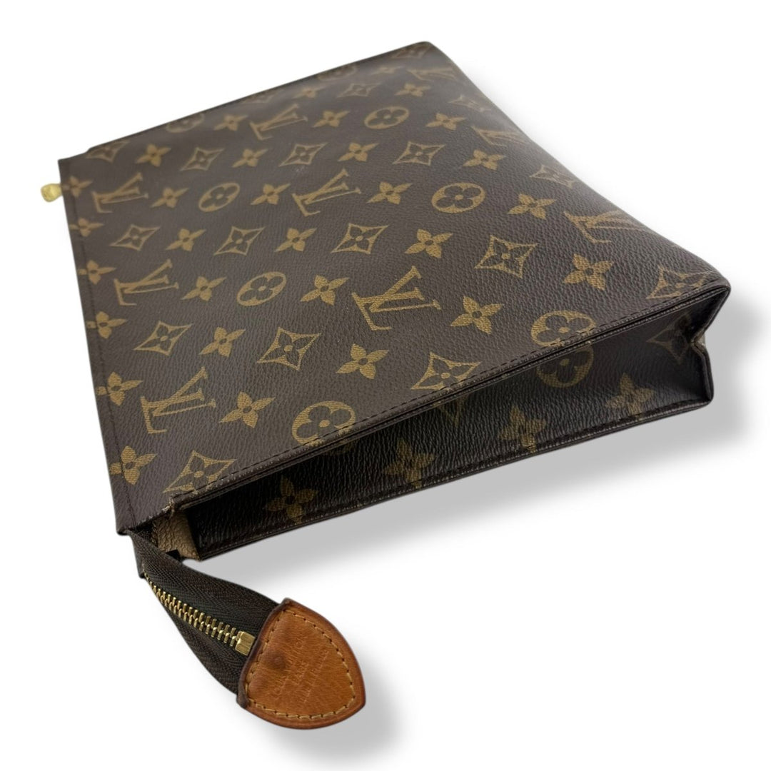 Louis Vuitton Brown Monogram Toiletry Pouch 26 Bag - Lux Central