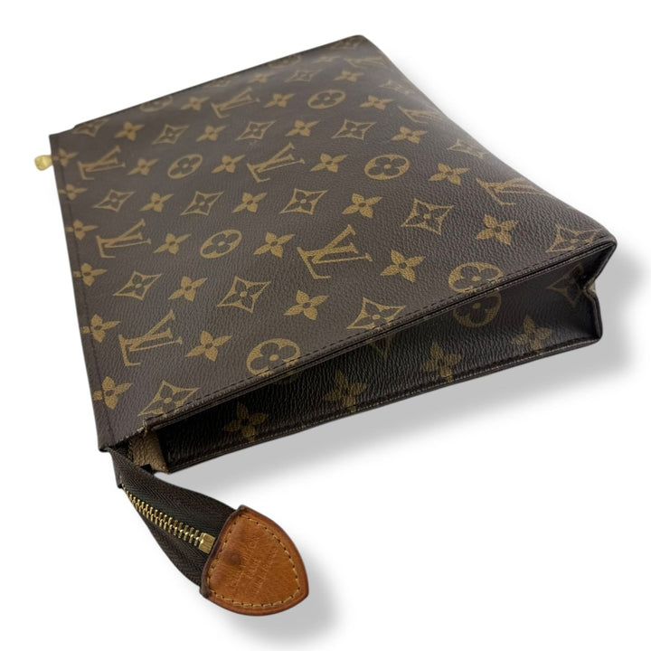 Louis Vuitton Brown Monogram Toiletry Pouch 26 Bag - Lux Central