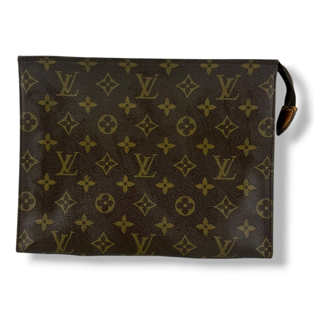 Louis Vuitton Brown Monogram Toiletry Pouch 26 Bag - Lux Central