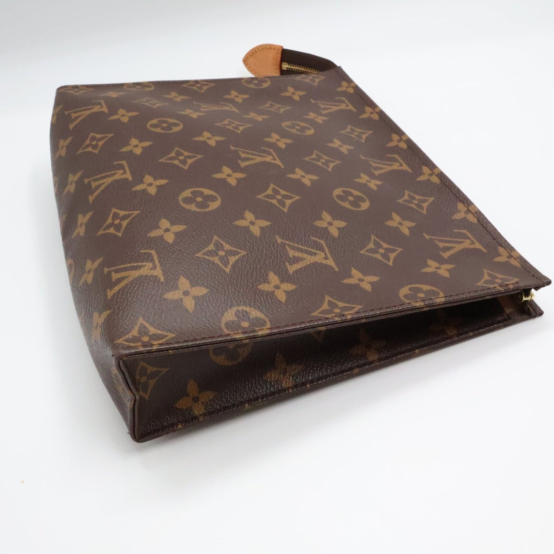 Louis Vuitton Brown Monogram Toiletry Pouch 26 Bag - Lux Central