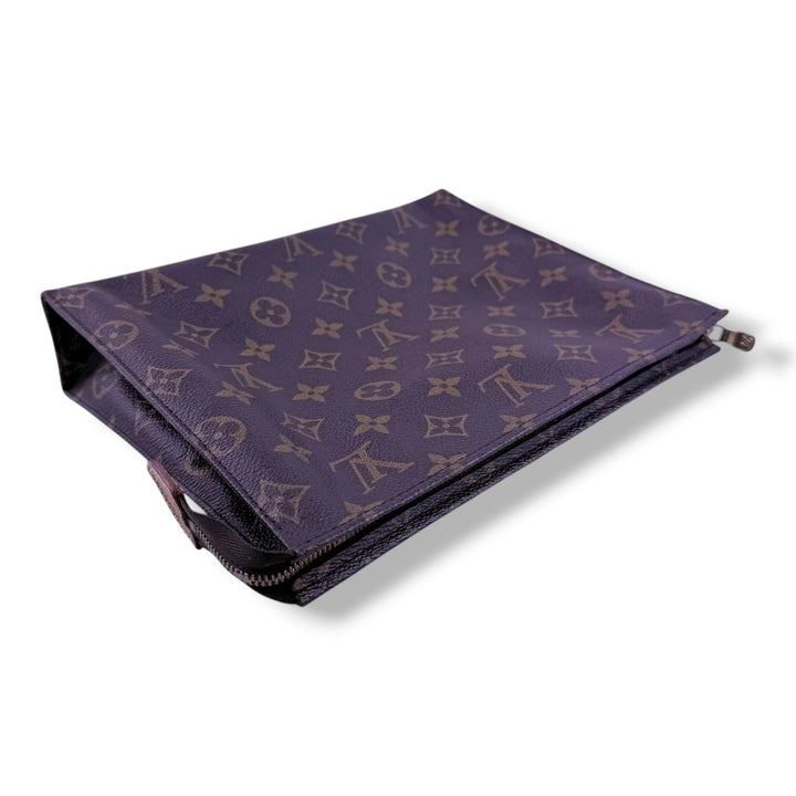Louis Vuitton Brown Monogram Toiletry Pouch 26 Bag - Lux Central