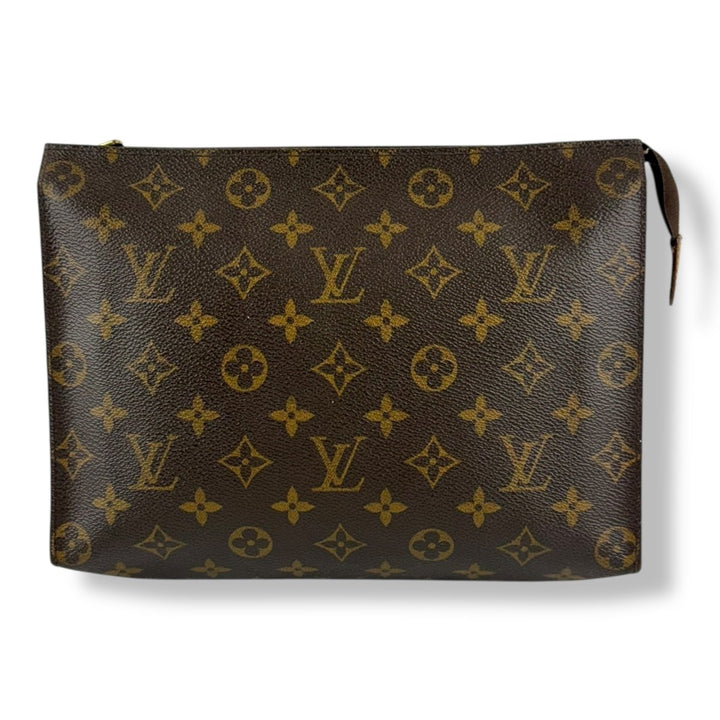 Louis Vuitton Brown Monogram Toiletry Pouch 26 Bag - Lux Central