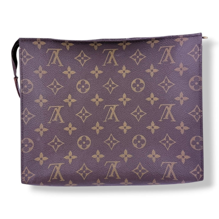 Louis Vuitton Brown Monogram Toiletry Pouch 26 Bag - Lux Central