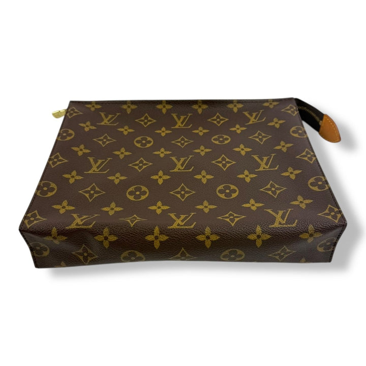 Louis Vuitton Brown Monogram Toiletry Pouch 26 Bag - Lux Central