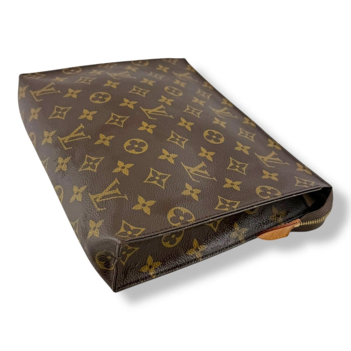 Louis Vuitton Brown Monogram Toiletry Pouch 26 Bag - Lux Central