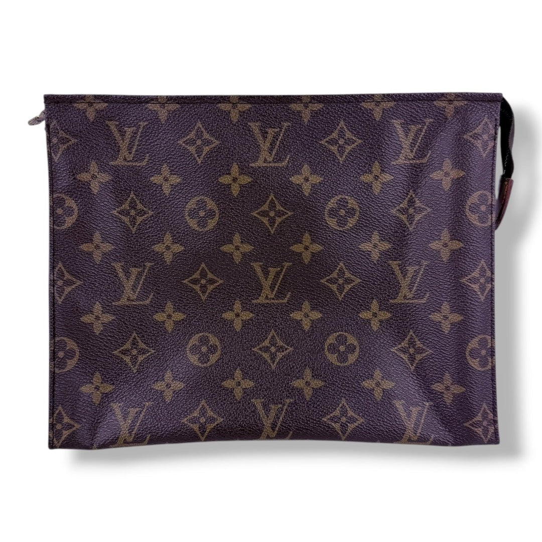 Louis Vuitton Brown Monogram Toiletry Pouch 26 Bag - Lux Central