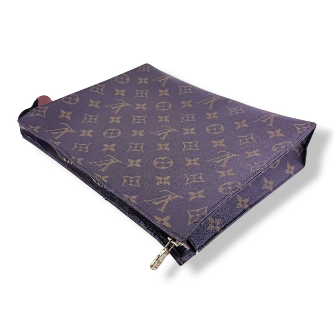 Louis Vuitton Brown Monogram Toiletry Pouch 26 Bag - Lux Central