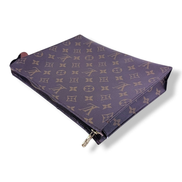 Louis Vuitton Brown Monogram Toiletry Pouch 26 Bag - Lux Central