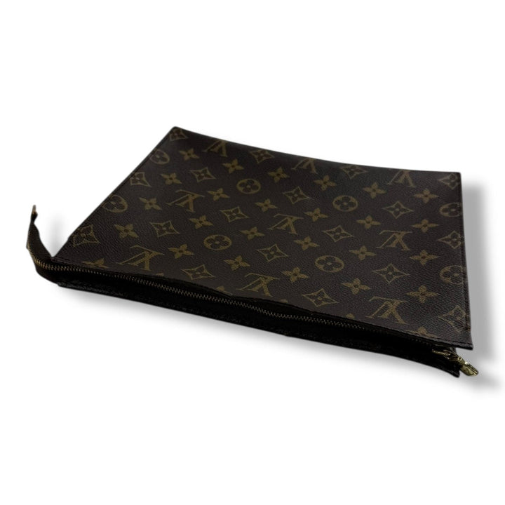 Louis Vuitton Brown Monogram Toiletry Pouch 26 Bag - Lux Central