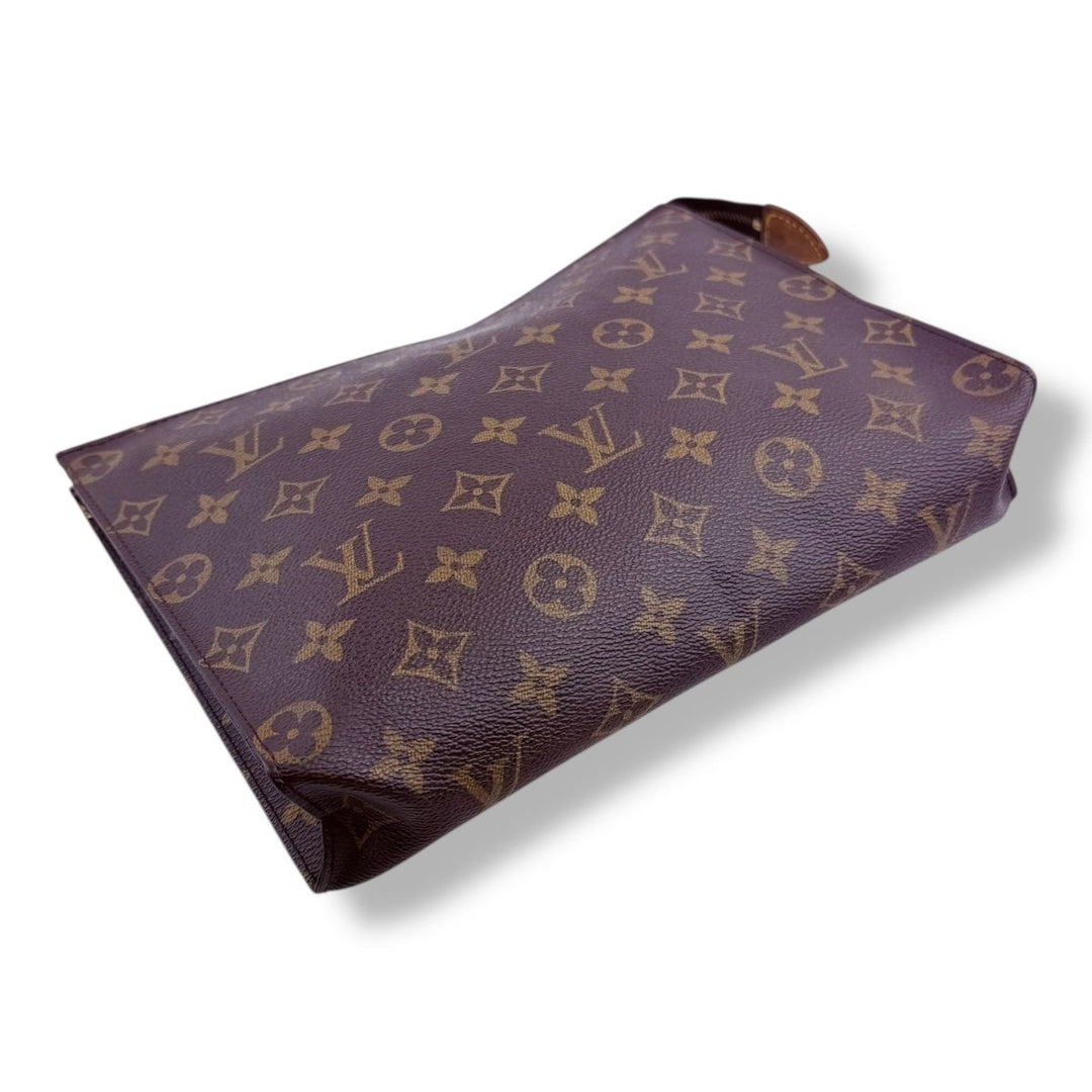 Louis Vuitton Brown Monogram Toiletry Pouch 26 Bag - Lux Central