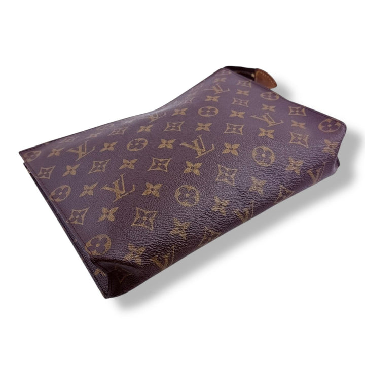 Louis Vuitton Brown Monogram Toiletry Pouch 26 Bag - Lux Central
