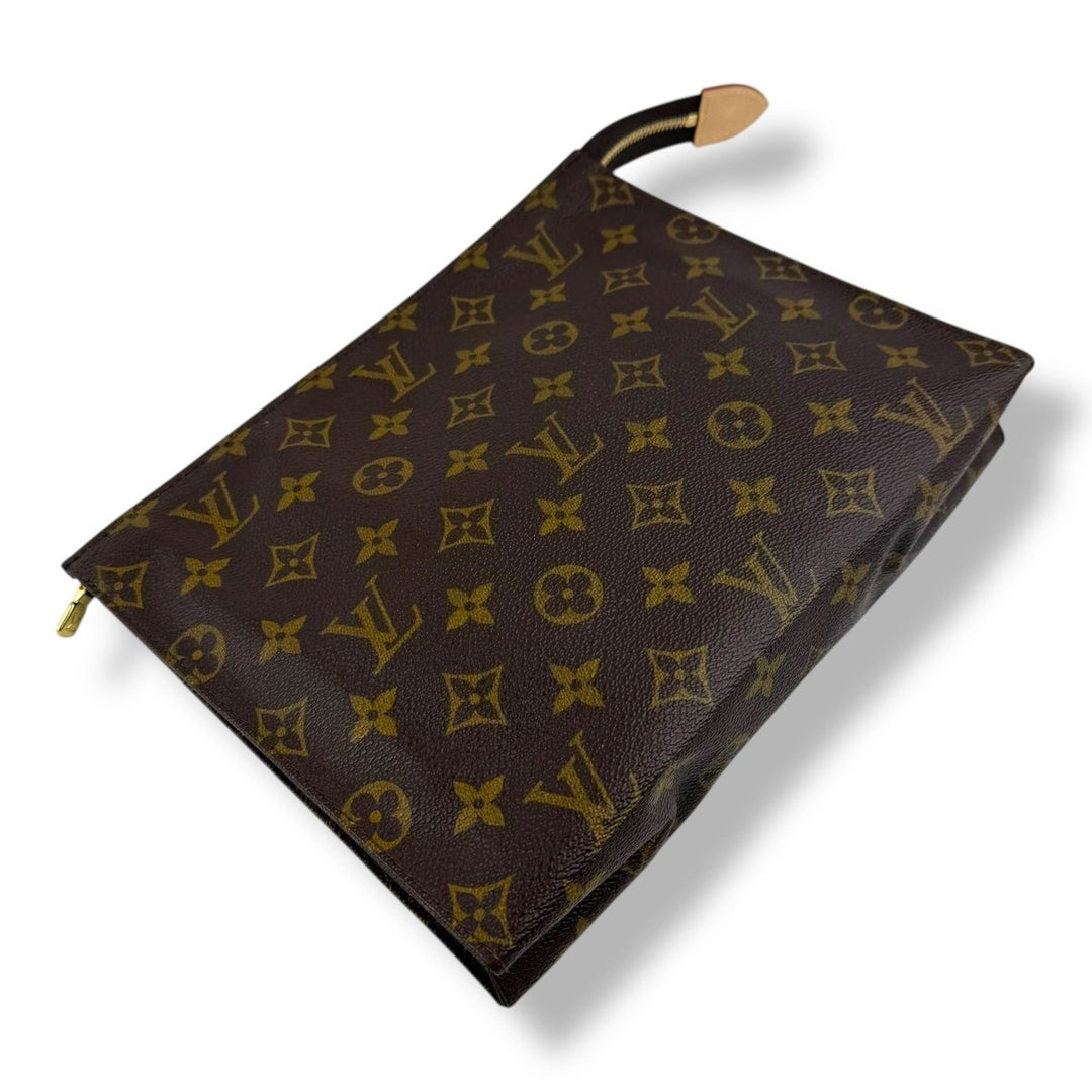 Louis Vuitton Brown Monogram Toiletry Pouch 26 Bag - Lux Central