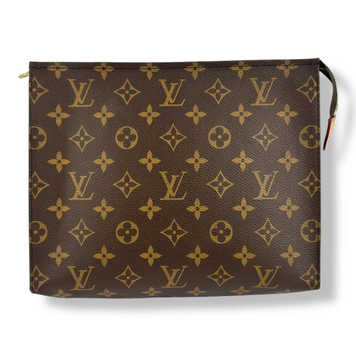 Louis Vuitton Brown Monogram Toiletry Pouch 26 Bag - Lux Central