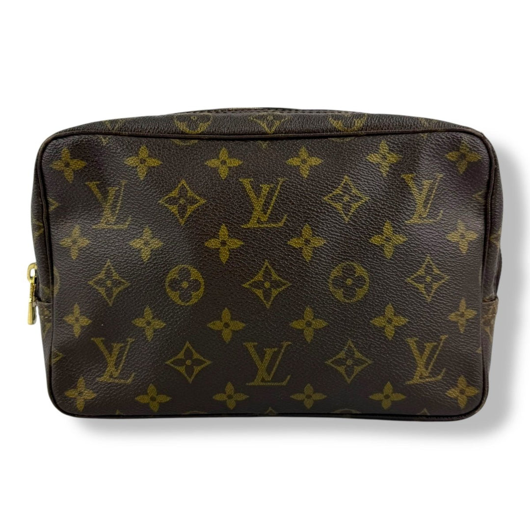 Louis Vuitton Brown Monogram Toiletry Wash Bag - Lux Central