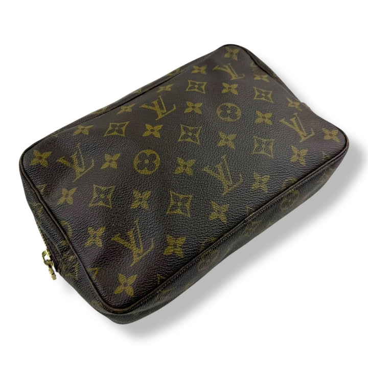 Louis Vuitton Brown Monogram Toiletry Wash Bag - Lux Central