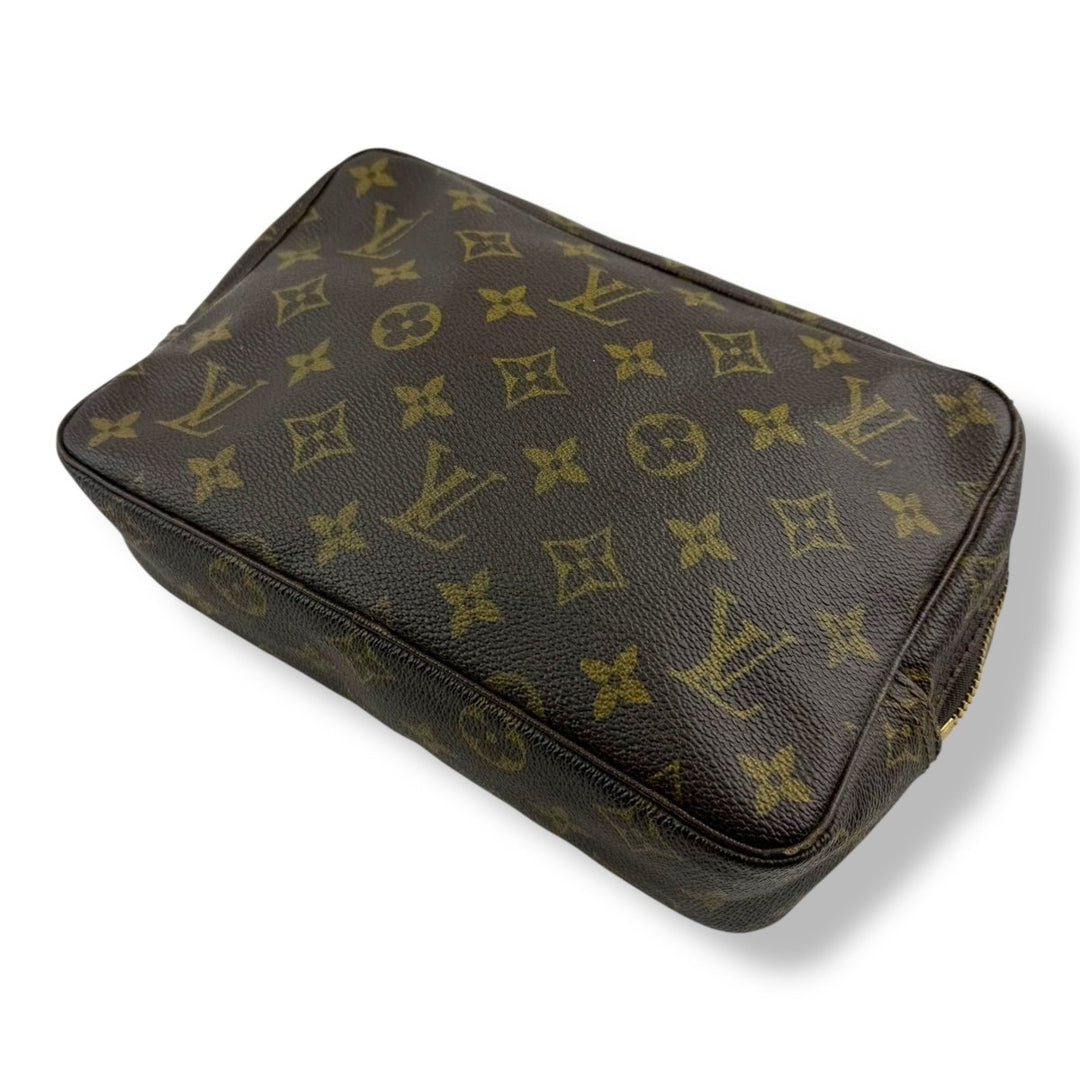 Louis Vuitton Brown Monogram Toiletry Wash Bag - Lux Central