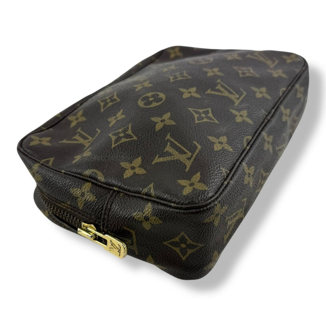 Louis Vuitton Brown Monogram Toiletry Wash Bag - Lux Central