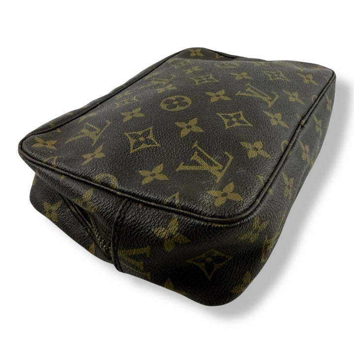 Louis Vuitton Brown Monogram Toiletry Wash Bag - Lux Central