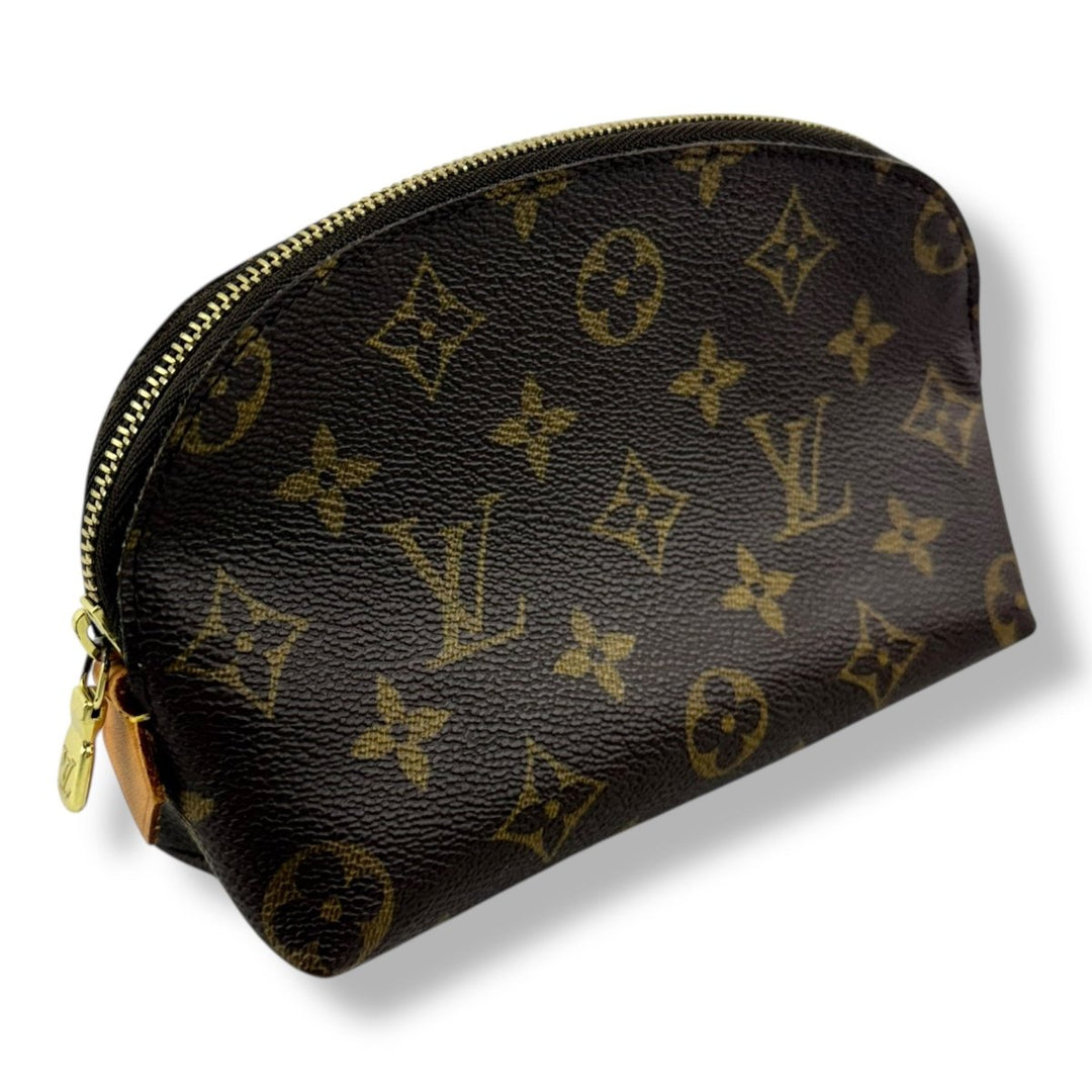 Louis Vuitton Brown Monogram Travel Cosmetic Pouch - Lux Central