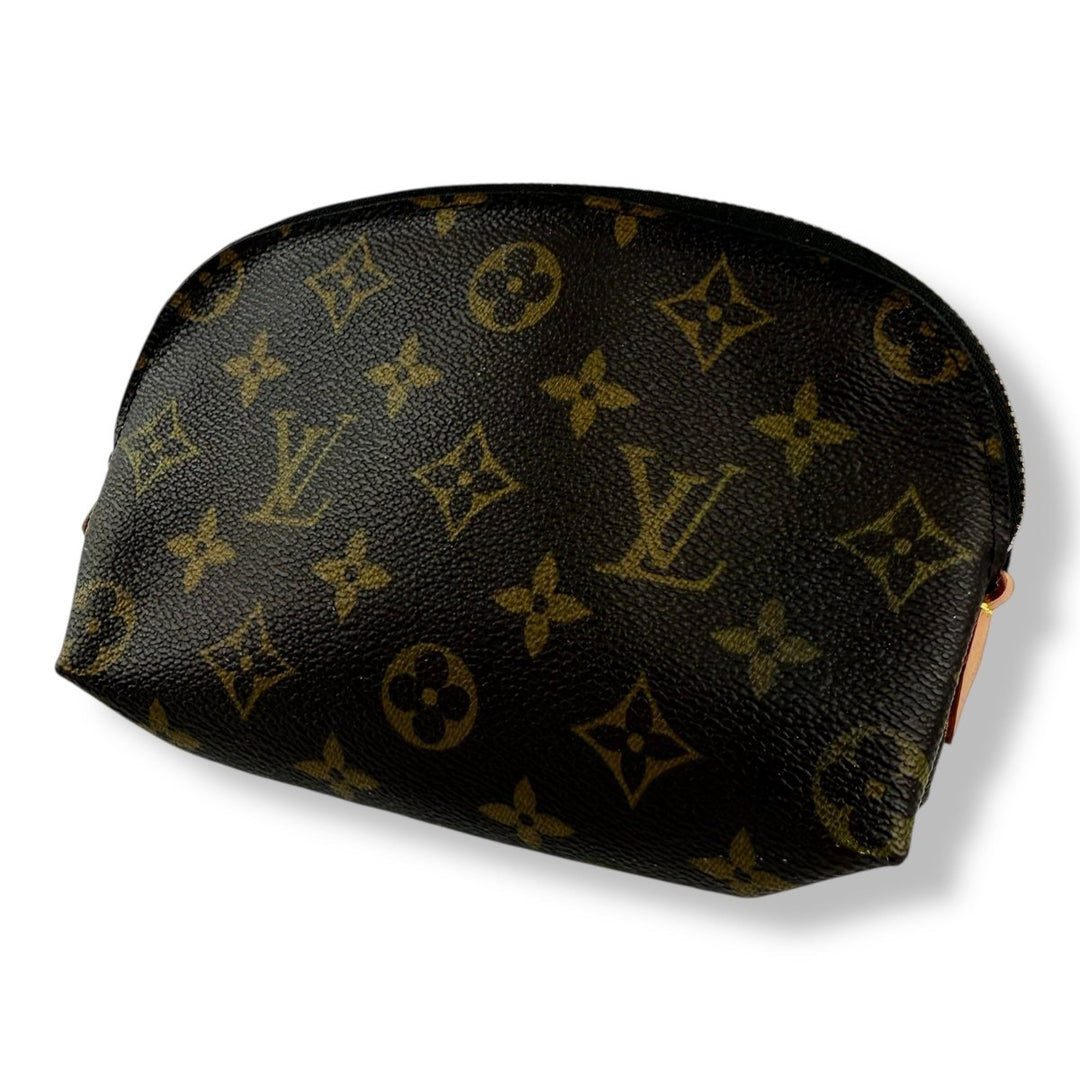 Louis Vuitton Brown Monogram Travel Cosmetic Pouch - Lux Central