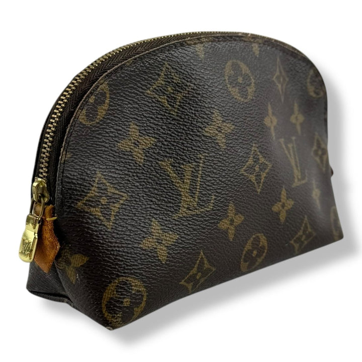 Louis Vuitton Brown Monogram Travel Cosmetic Pouch - Lux Central