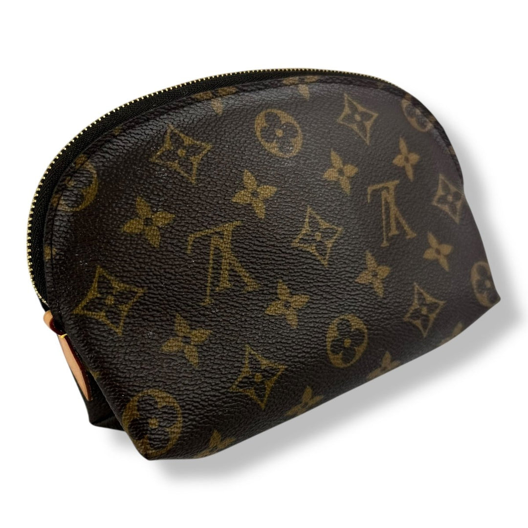 Louis Vuitton Brown Monogram Travel Cosmetic Pouch - Lux Central