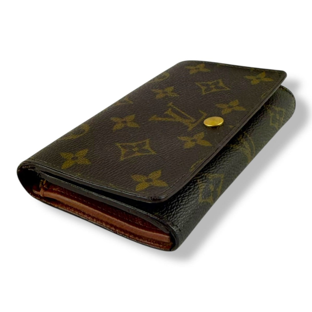 Louis Vuitton Brown Monogram Zip Purse Wallet - Lux Central