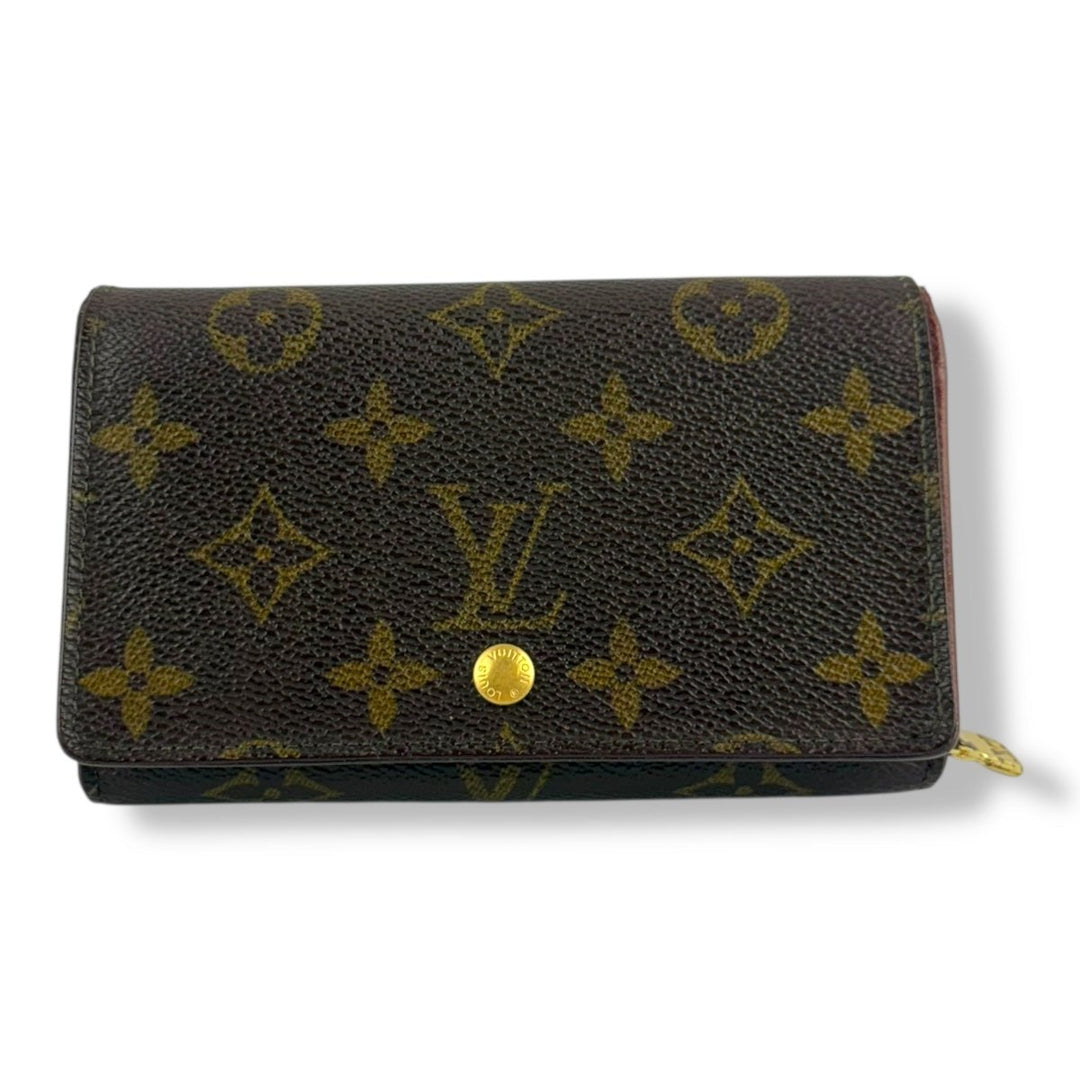 Louis Vuitton Brown Monogram Zip Purse Wallet - Lux Central