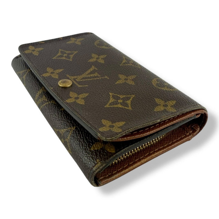 Louis Vuitton Brown Monogram Zip Purse Wallet - Lux Central