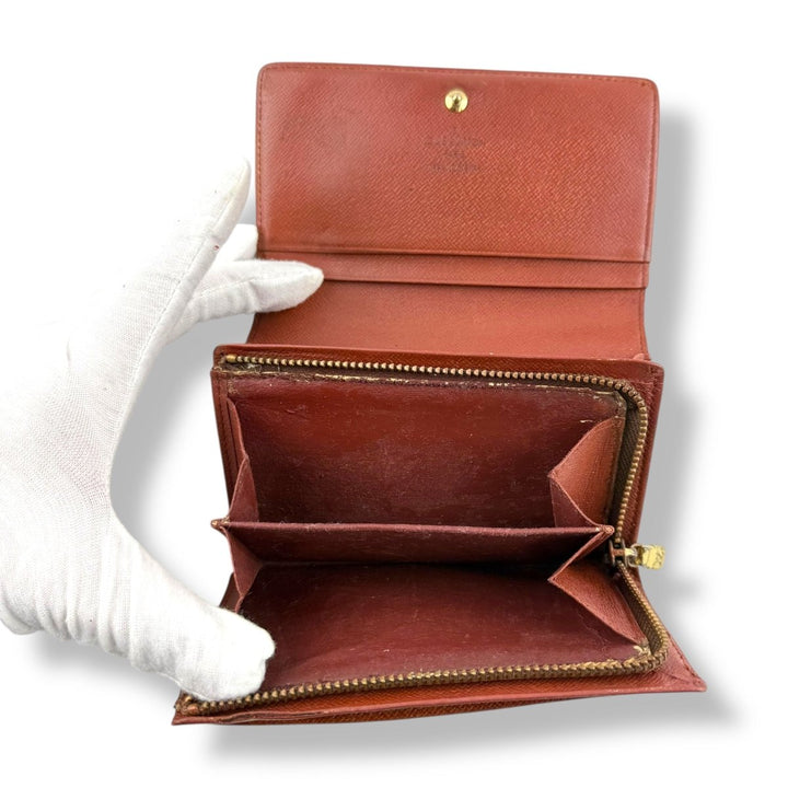 Louis Vuitton Brown Monogram Zip Purse Wallet - Lux Central