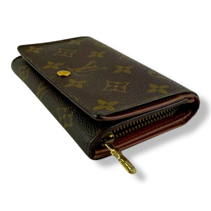 Louis Vuitton Brown Monogram Zip Purse Wallet - Lux Central