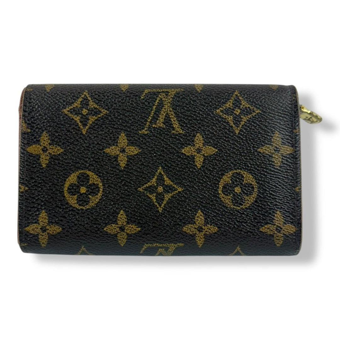 Louis Vuitton Brown Monogram Zip Purse Wallet - Lux Central