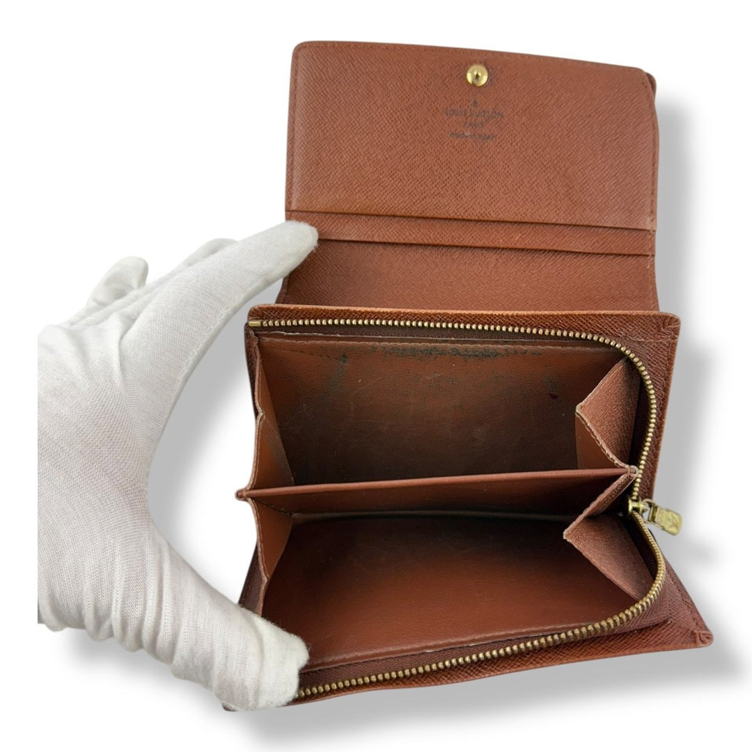 Louis Vuitton Brown Monogram Zip Purse Wallet - Lux Central