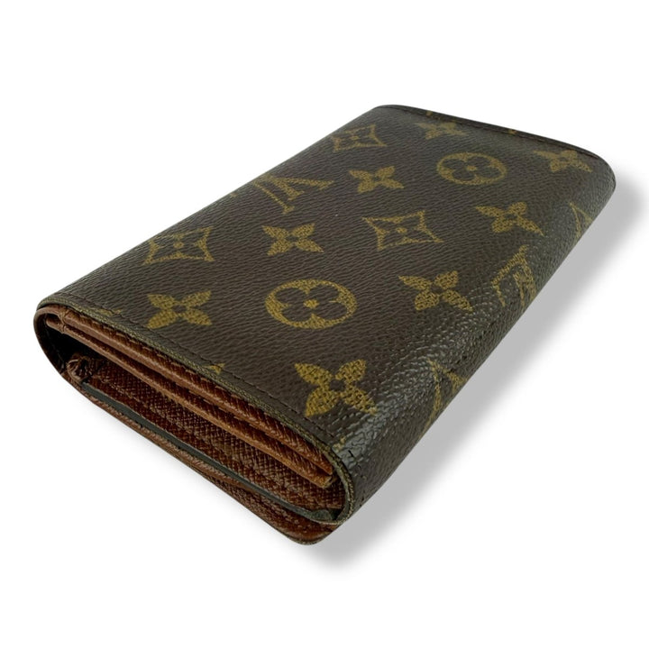Louis Vuitton Brown Monogram Zip Purse Wallet - Lux Central