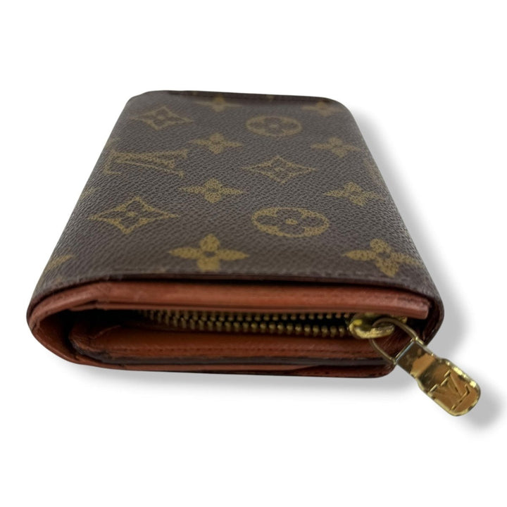 Louis Vuitton Brown Monogram Zippy Clip Purse - Lux Central