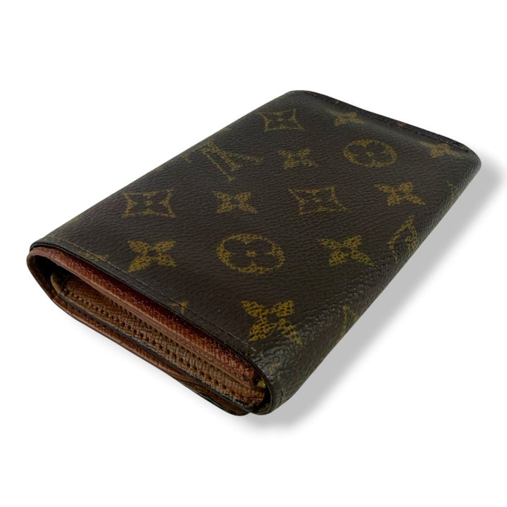 Louis Vuitton Brown Monogram Zippy Clip Purse - Lux Central
