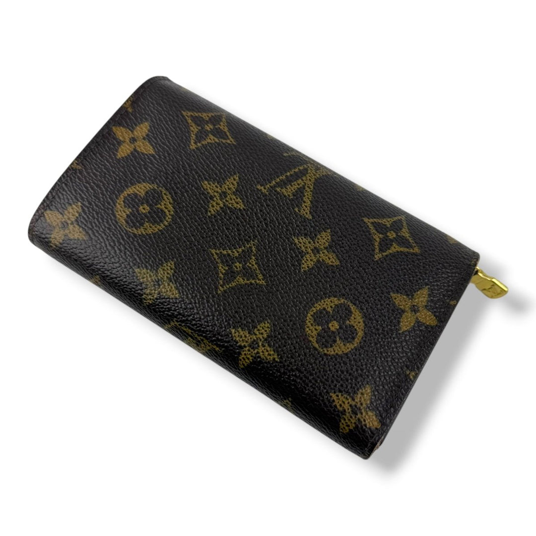 Louis Vuitton Brown Monogram Zippy Clip Purse - Lux Central