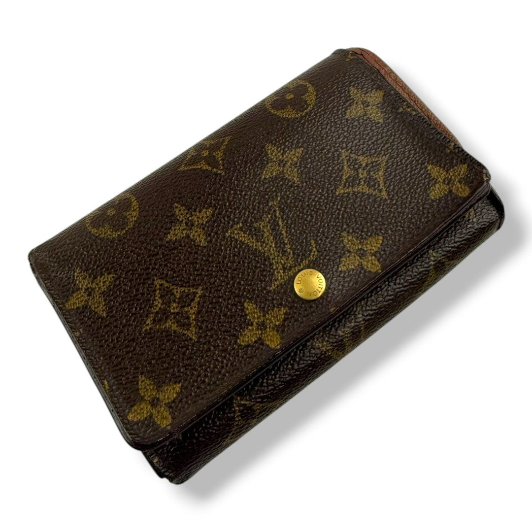 Louis Vuitton Brown Monogram Zippy Clip Purse - Lux Central