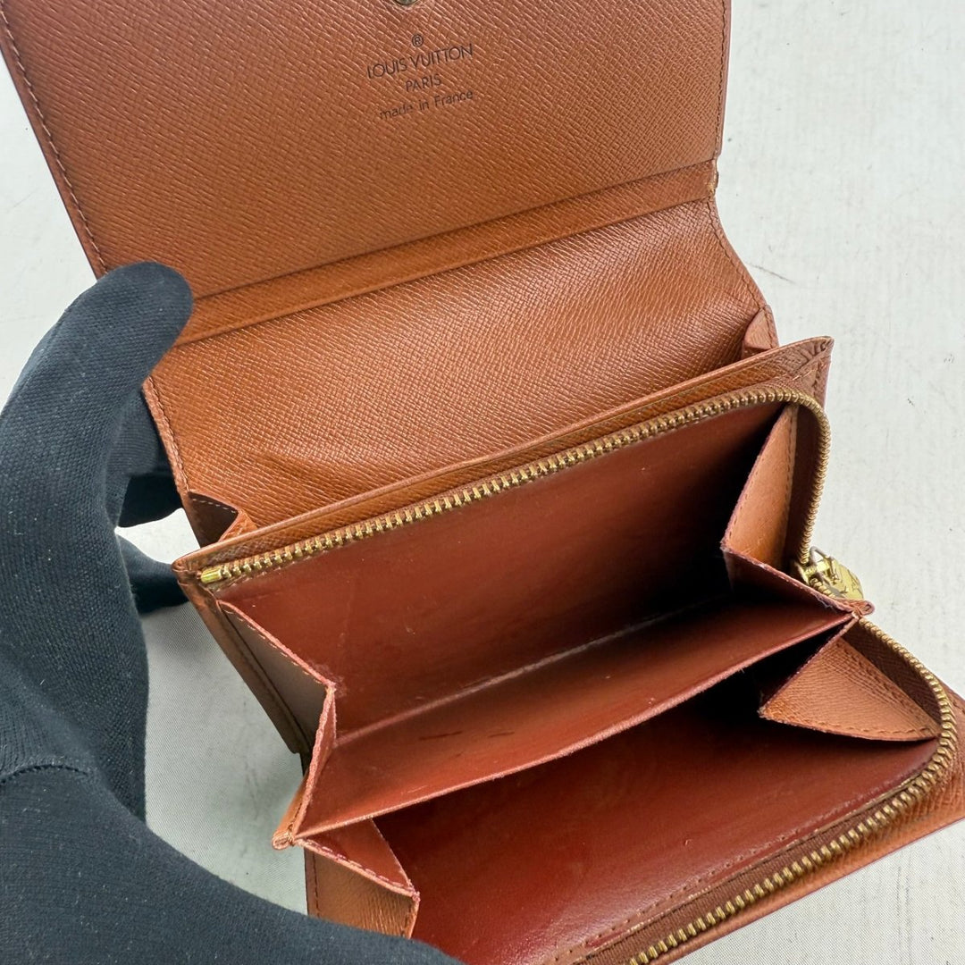 Louis Vuitton Brown Monogram Zippy Clip Purse - Lux Central