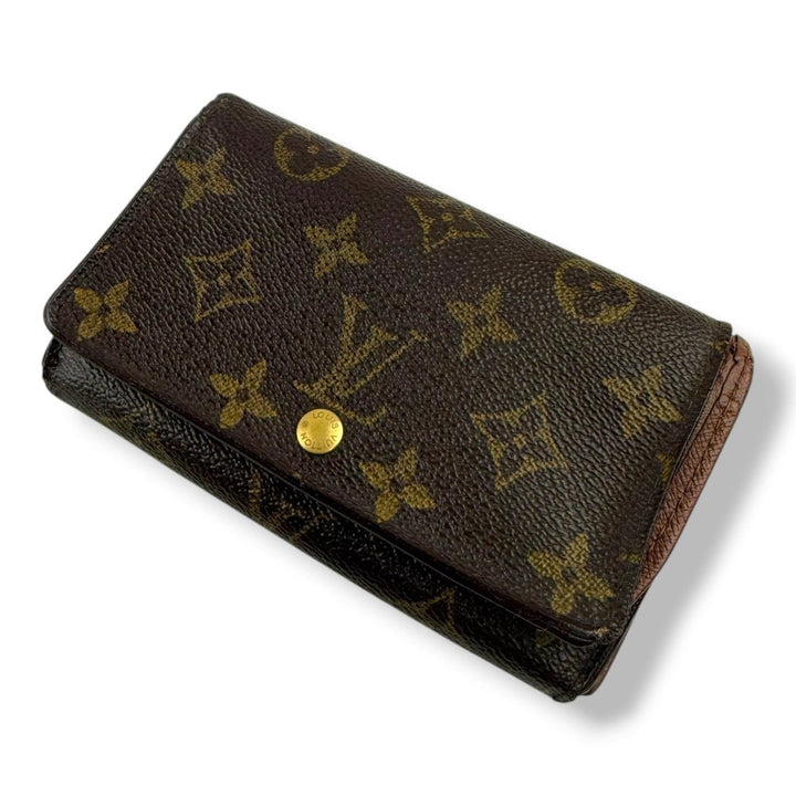 Louis Vuitton Brown Monogram Zippy Clip Purse - Lux Central