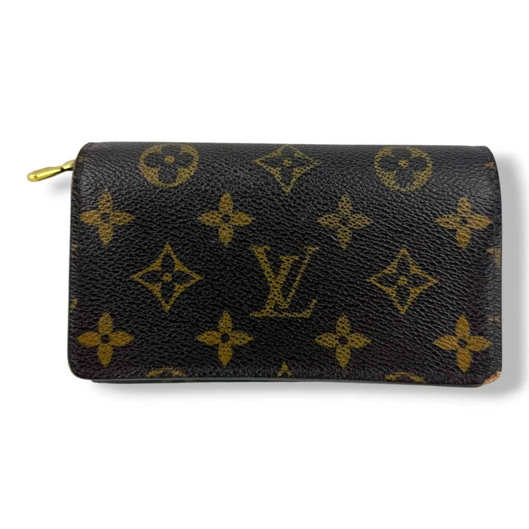 Louis Vuitton Brown Monogram Zippy Clip Purse - Lux Central