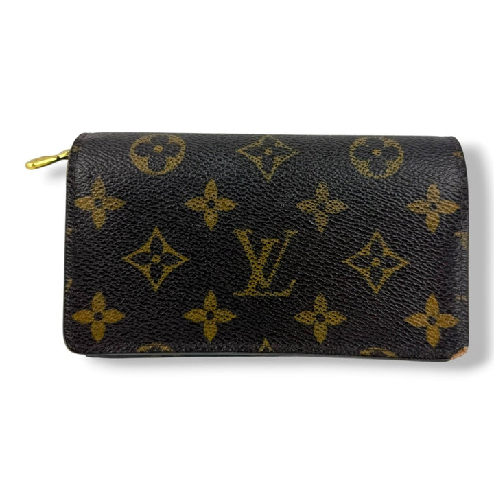 Louis Vuitton Brown Monogram Zippy Clip Purse - Lux Central