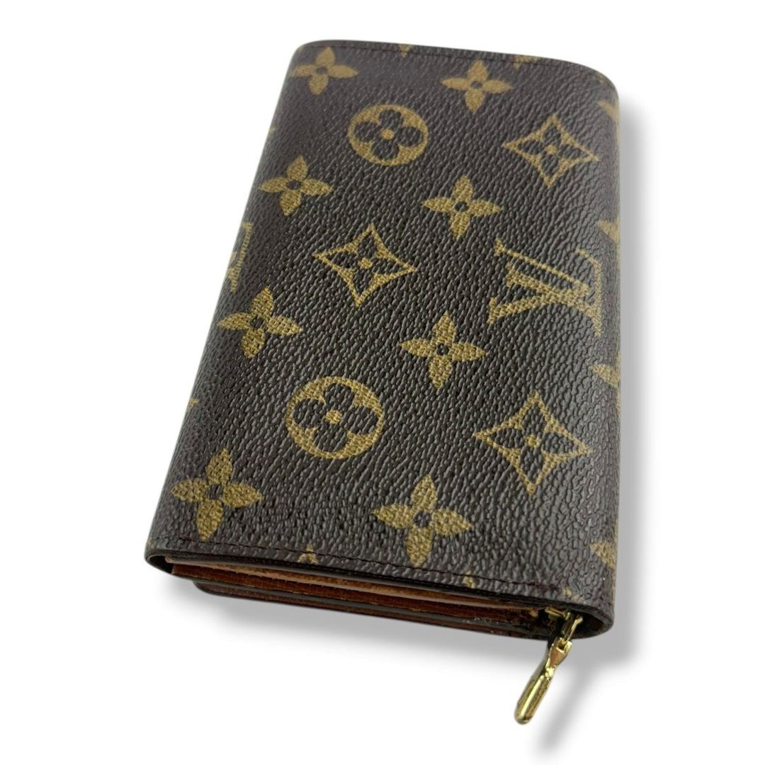 Louis Vuitton Brown Monogram Zippy Clip Purse - Lux Central