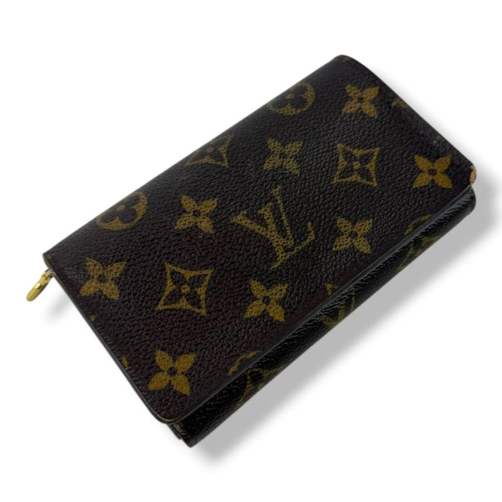Louis Vuitton Brown Monogram Zippy Clip Purse - Lux Central